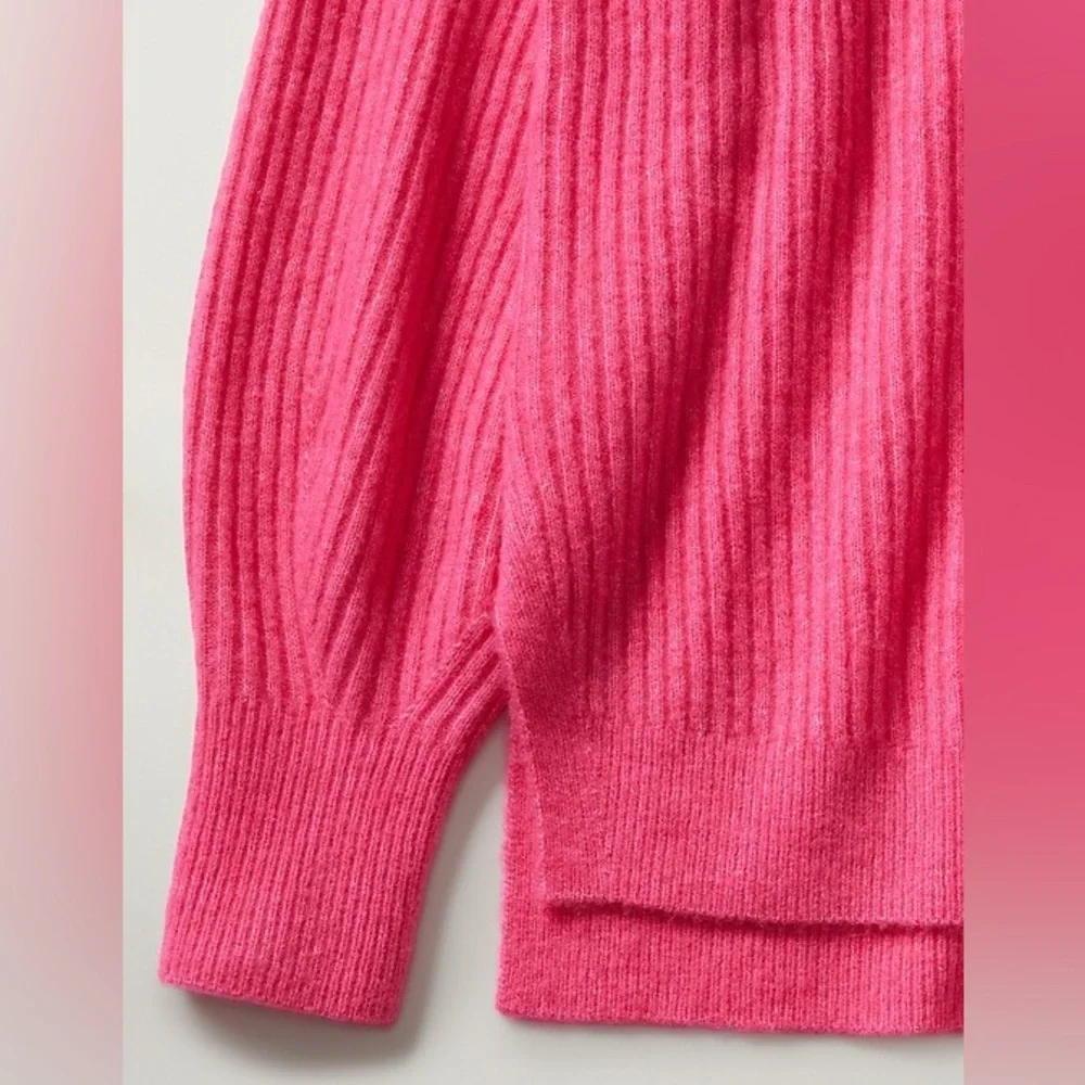 Athleta Layover Wool Blend Sweater Size Medium - Picture 3 of 8